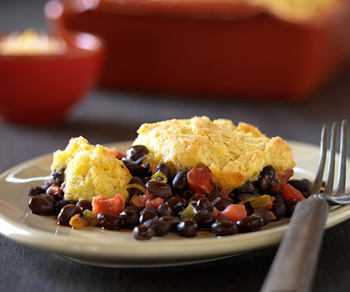 Black Bean and Cornbread Cobbler
