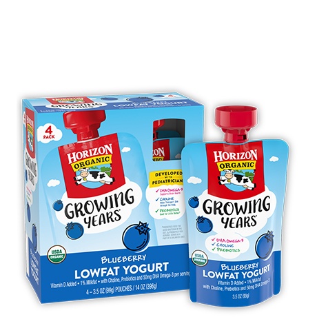 Growing Years<sup>®</sup> Organic Blueberry Lowfat Yogurt Pouch