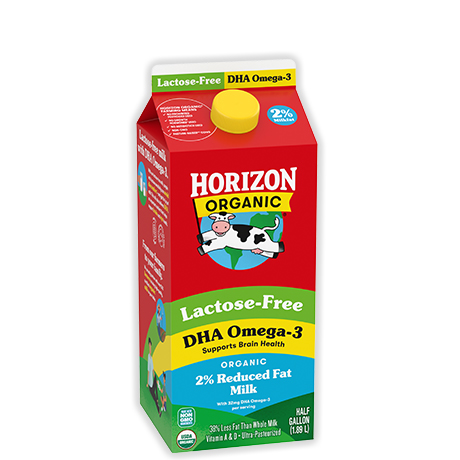 Organic Reduced Fat Lactose-Free Milk With DHA Omega-3