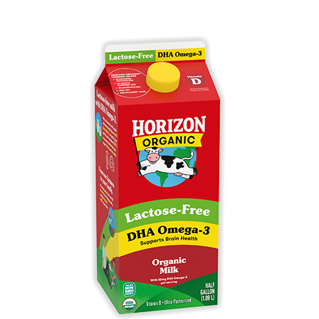 Organic Lactose-Free Whole Milk with DHA Omega-3