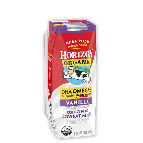 Organic Lowfat Vanilla Milk Box with DHA Omega-3
