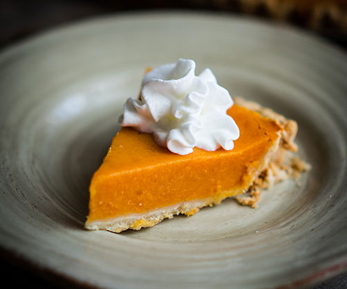 Sweet Potato Pie with Whipped Cream