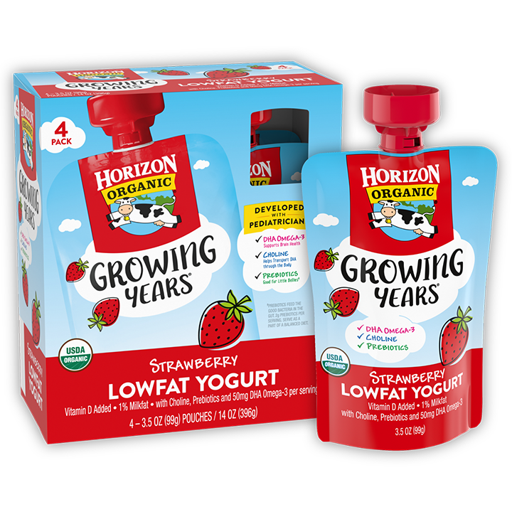 Growing Years Organic Lowfat Strawberry Yogurt for Kids