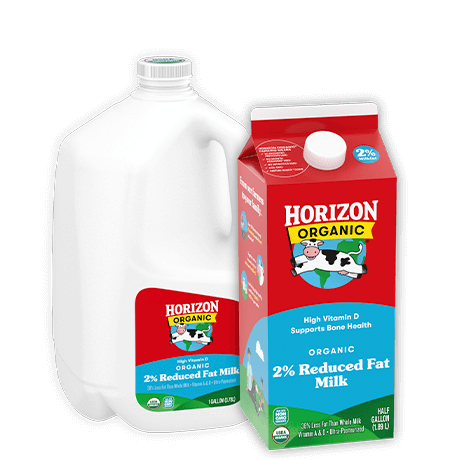 Organic reduced fat milk