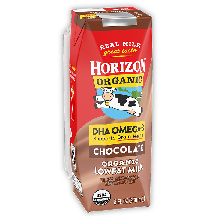 Horizon Organic Shelf Stable DHA Chocolate 1% Milk